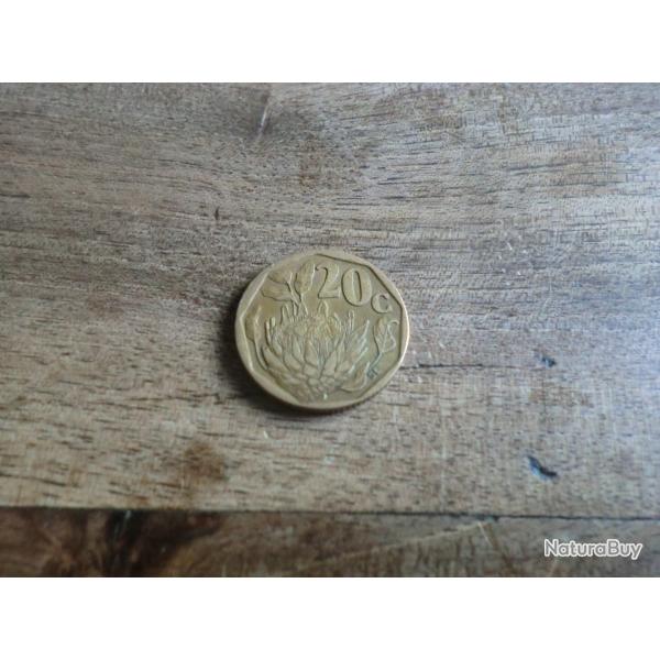 monnaie afrique du sud 20 cts pretoria 1994