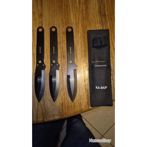 Couteaux de jet Ka-Bar (�3) + �tui