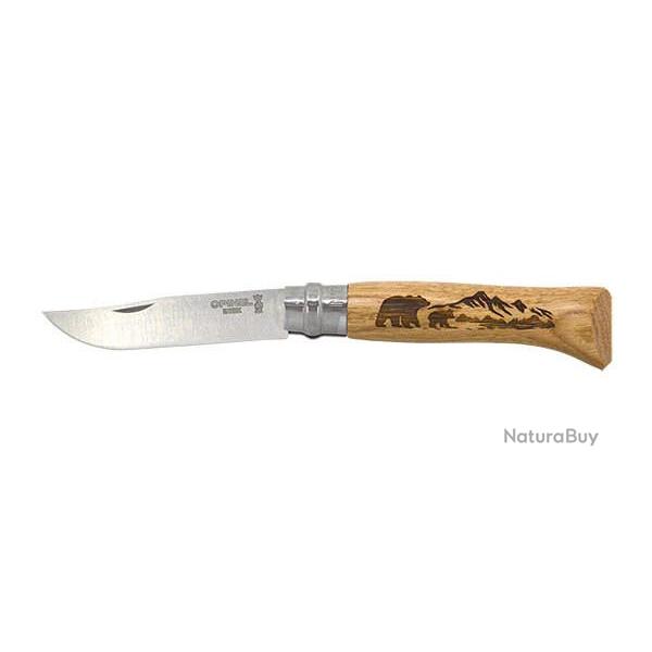 Couteau Pliant Opinel N�8 Animalia America Ours