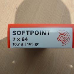 Munitions 7x64 165gr 10,7g bo&icirc;te de 17 ( r&eacute;serv&eacute; a m. Bochet)