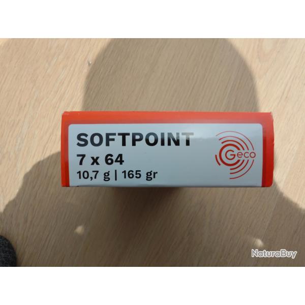 Munitions 7x64 165gr 10,7g bo�te de 17 ( r�serv� a m. Bochet)