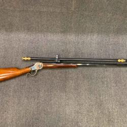 Uberti 1885 Single Shot calibre 38-55 Winchester avec lunette Malcolm