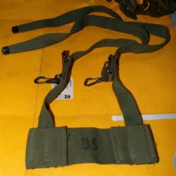 ARMEE AMERICAINE U.S : SANGLE DE L'ARMEE AMERICAINE AVEC UN TAMPON BIEN VISIBLE , CETTE SANGLE PERME
