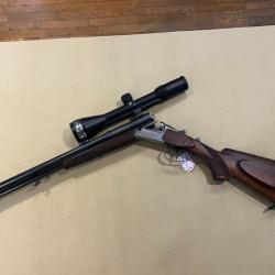 Drilling MERKEL Freres cal. 12/70+ 7x65 R + lunette Swarovski PVI-2 2.5-10x56 montage crochets