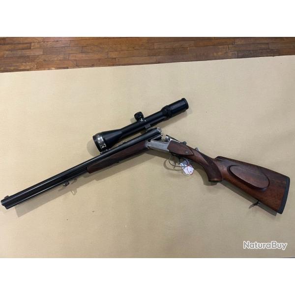 Drilling MERKEL Freres cal. 12/70+ 7x65 R + lunette Swarovski PVI-2 2.5-10x56 montage crochets