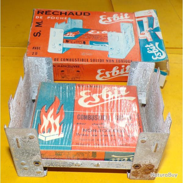 RECHAUD DE POCHE DE MARQUE ESBIT , BON ETAT  VOIR PHOTOS . POUR TOUT RENSEIGNEMENT ME CONTACTER. REG