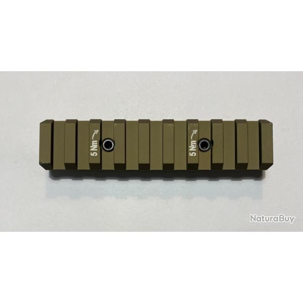 Rail picatinny pour garde main khey H&K HECKLER&KOCH tan 95mm
