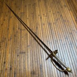 &Eacute;P&Eacute;E DE COUR &Agrave; PAS D'&Acirc;NE &Agrave; LA MOUSQUETAIRE 1750 XVlll &eacute;me