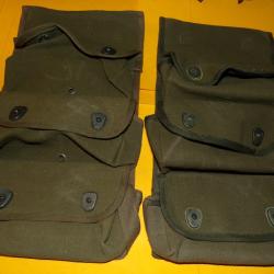 PORTES GRENADES DE L'ARMEE FRANCAISE EN LOT DE 2  ,SANGLE POUR ATTACHER AUTOUR DE LA CUISSE ,  PASSA