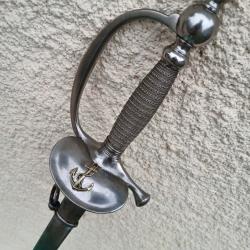 EPEE DE SOUS OFFICIER RENGAGE DE L INFANTERIE DE MARINE  MOD  : 1187 . COMPLET  .