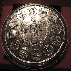 medaille france  " ECU 1989"  EUROPA  sous capsule