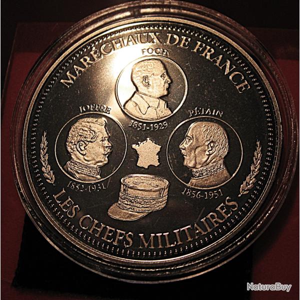 medaille france  " les marechaux de france"  1914-1918" sous capsule