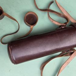 &eacute;tui cuir pour lunette de chasse longueur 32 cm