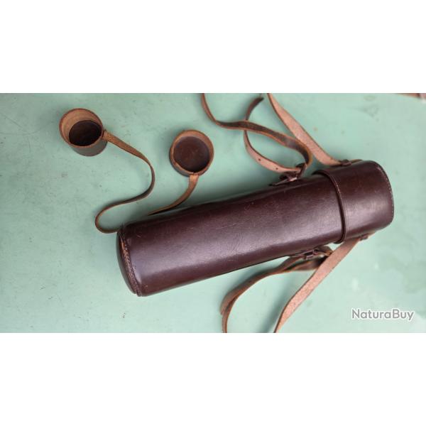 �tui cuir pour lunette de chasse longueur 32 cm