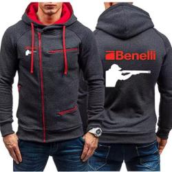 Sweat BENELLI type 3 gris fonce - LIVRAISON GRATUITE