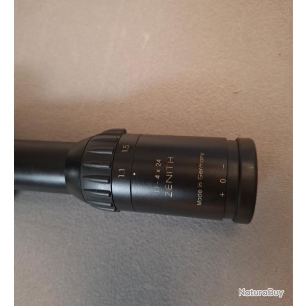 Lunettes de battue schmidt et bender zenith 1.1 4x24 r�ticule lumineux fd7