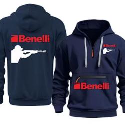Sweat BENELLI type 4 bleu marine  - LIVRAISON GRATUITE