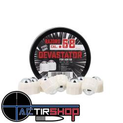 40 Balles acier DEVASTATOR blanches pour HDR68 / TR68 - cal.68