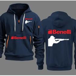 Sweat BENELLI type 5 bleu marine  - LIVRAISON GRATUITE