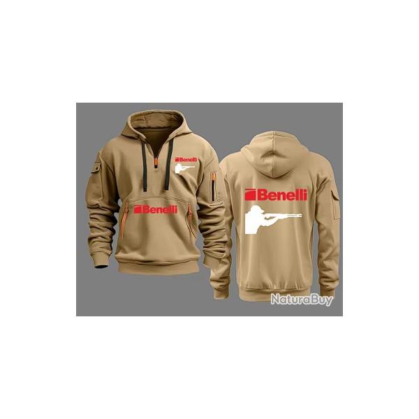 Sweat BENELLI type 5 beige  - LIVRAISON GRATUITE