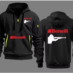 Sweat BENELLI type 5 noir  - LIVRAISON GRATUITE