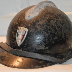 CASQUE ADRIAN 1926 GMR-GROUPE MOBILE DE RESERVE POLICE-ETAT FRANCAIS-VICHY-OCCUPATION 1940/1945