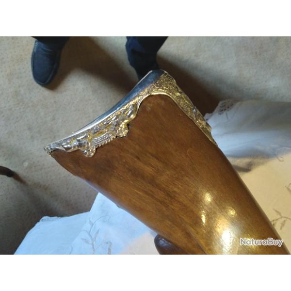 Fusil � percussion aux garnitures d'argent