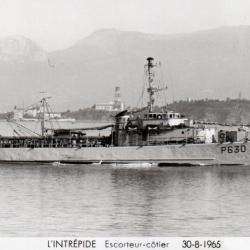 CPA - MARINE DE GUERRE - LINTREPIDE Escorteur c&ocirc;tier 30-8-1965 N&deg;6073