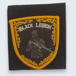 Ecusson L&eacute;gion Black L&eacute;gion 8cm Commando Airsoft Scratch Brod&eacute; Arm&eacute;e De Terre