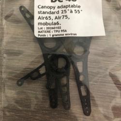 Drone betafpv air 65, air 75 canopy noire