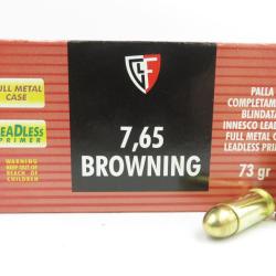 FIOCCHI 7.65 BROWNING FMJ 73GR X50