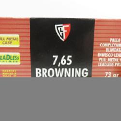 FIOCCHI 7.65 BROWNING FMJ 73GR X50
