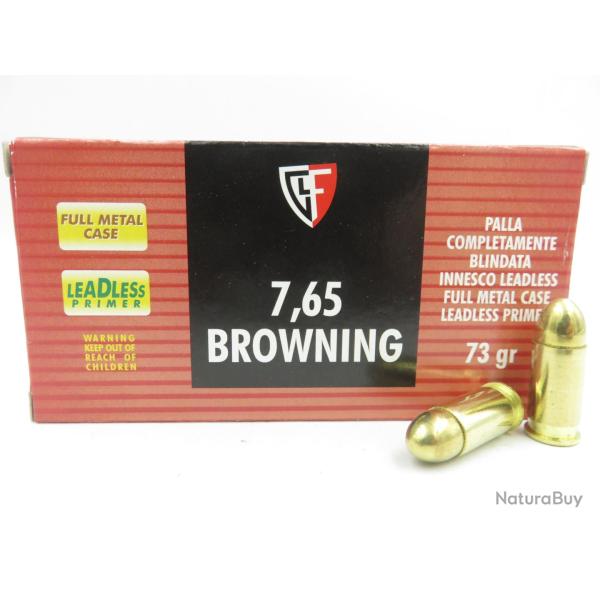 FIOCCHI 7.65 BROWNING FMJ 73GR X50