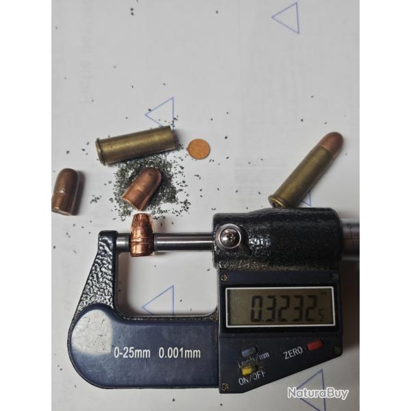 250 BallesMPFpro 8 MM 92 RN FP 113 Gr TMJE � 323" Ogives ,Projectiles Electrocuivr�es