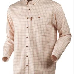 Soldes 2026 - Harkila Chemise Stenstorp Skjorte : 60 Burnt Orange Check Button Under