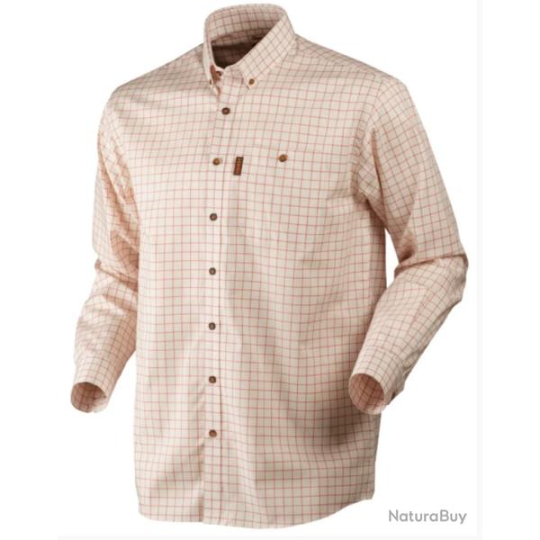 Soldes 2026 - Harkila Chemise Stenstorp Skjorte : 60 Burnt Orange Check Button Under