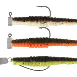 Kit Leurres Souples Westin Ned Worm Slim RNR 5,5cm Dark Water Mix