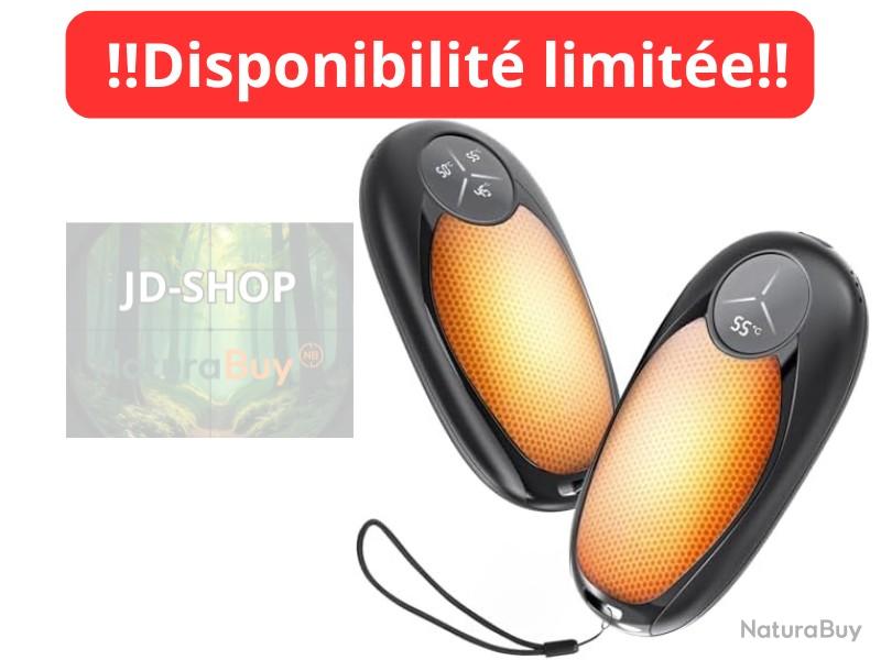 Chauffe-Mains Rechargeable 2-en-1 Magnétique – 6000mAh, 3 Niveaux De Chaleur (40-55°C), Autonomie 4,5-8h, Ultra-fin, Pour Ski, Camping