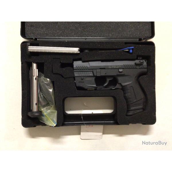 Pistolet semi automatique Walter P22 + laser rouge cal 22 LR