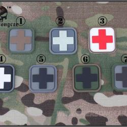 Patch 3D PVC Croix / Medic OD & Noir (101 Inc)