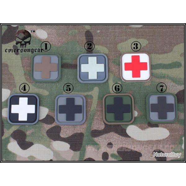 Patch 3D PVC Croix / Medic OD & Noir (101 Inc)