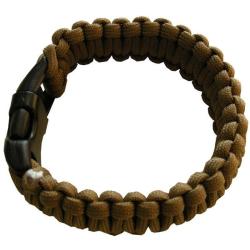 Bracelet Paracorde "Cobra" (Fibex) M Coyote