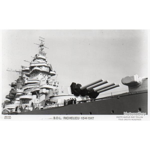 CPA - Marine de Guerre - B.D.L. RICHELIEU 15-4-1947  -N�6087