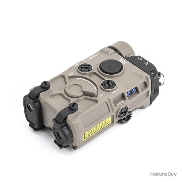 Boitier PEQ w/ Lampe & double Laser et contact d�port� (WADSN) D�sert