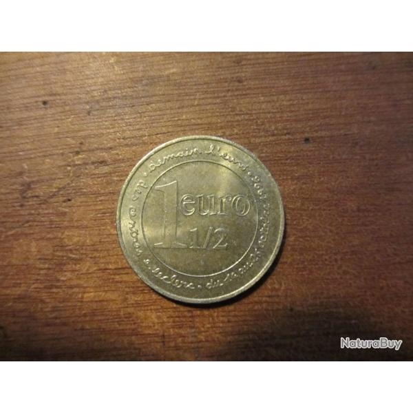 Jeton mon�taire 1 euro 1/2 Leclerc 1996