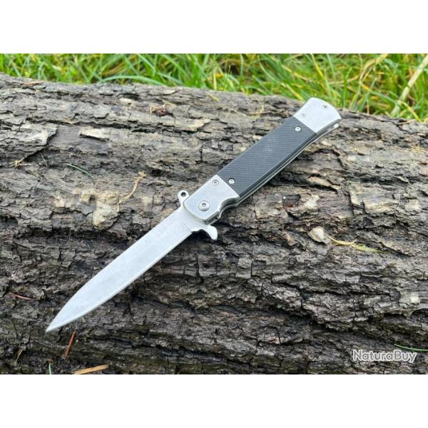 Couteau � Ouverture Manuelle Type Stiletto - ench�re