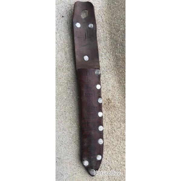fourreau/�tui cuir pour poignard USM3 fabrication scout/ EDF