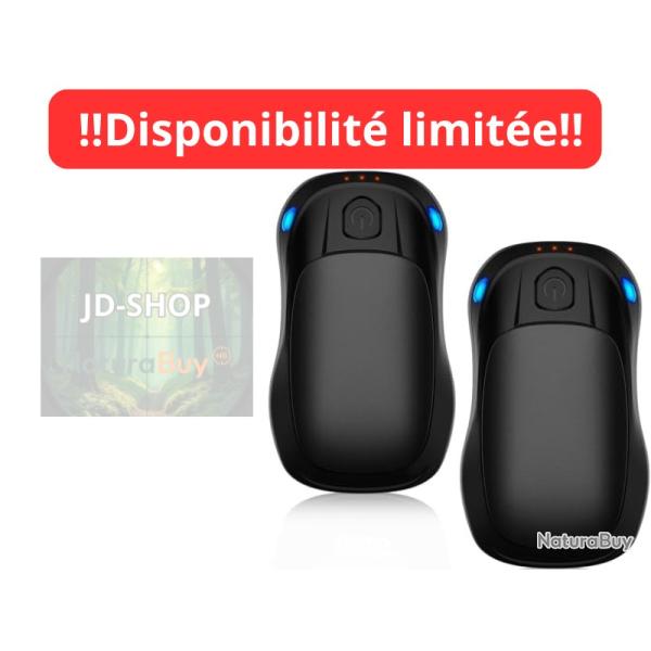Chauffe Main Rechargeable Lot de 2 Chaufferette Main R�utilisable 20 Heures Chauffage Longue Dur�e