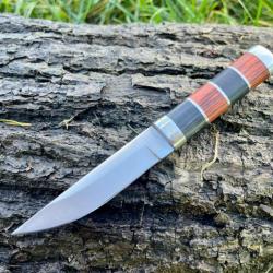 Couteau droit 16cm manche bicolore ench&egrave;re