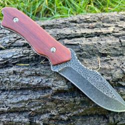 couteau droit lame D2 22cm ench&egrave;re